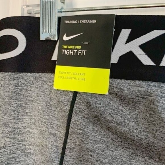 Nike Pro NWT Dri Fit Tight Fit Long Training Active Workout Gym Legging Pant - Picture 9 of 13